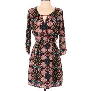 Pink Owl Apparel dress size M peasant style Boho casual chic tribal southwestern